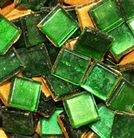 Crystal Metallic Tiles..Emerald..3/8"