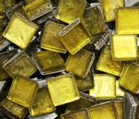 Crystal Metallic Tiles..Yellow..3/8"