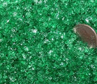 Transparent Emerald Green Coarse Frit