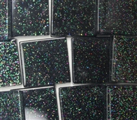 Glitter Tiles..3/4"..Black Confetti