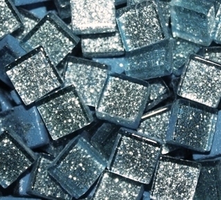 Glitter Tiles..3/8"..Light Blue