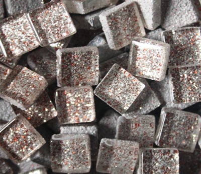 Glitter Tiles..3/8"..Silver