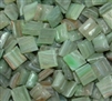 Metallic Mini Tiles..Light Green..3/8"