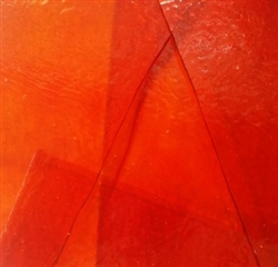 Transparent Red-Orange Stained Glass
