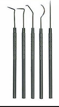 5 Piece Aluminum Pick Tool Set