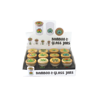 Glass Air Tight Jar 2'' (Display Of 12)