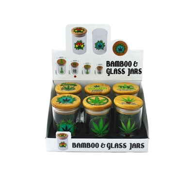 Glass Air Tight Jar  2.5'' (Display Of 6)