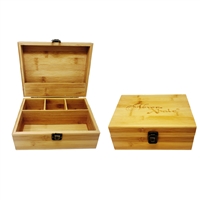 NeverXhale Bamboo Stash Storage Box  Large