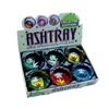 Glass Ashtray with Art Work - Rasta Leaf (6ct)