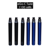 eGo C Twist Battery Variable Voltage - 1100mAh Battery