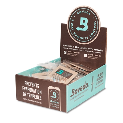 BOVEDA - 4G 62% RH HUMIDITY CONTROL 125/COUNT RETAIL BOX