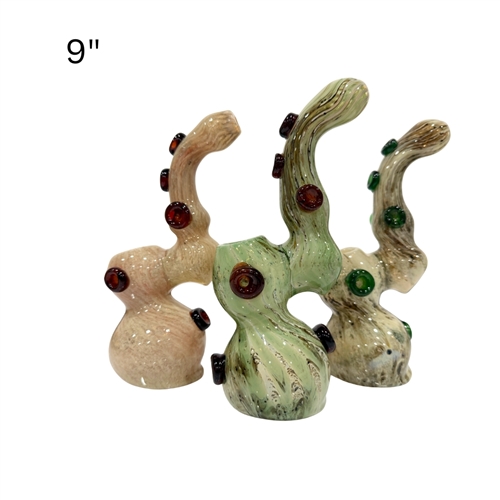 Glass Colored Bubbler 9'' - Assorted