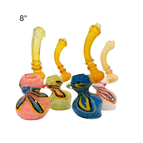 Glass Colored Bubbler 8'' - Assorted