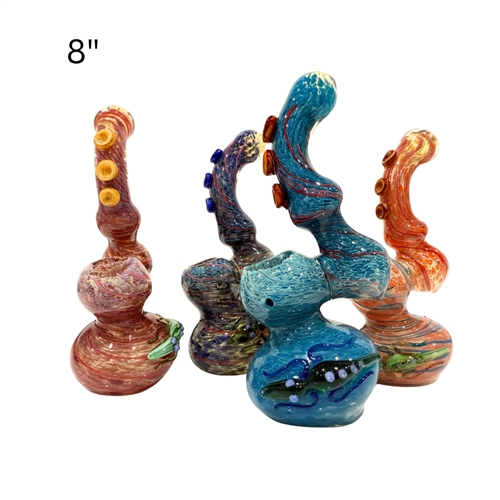 Glass Colored Bubbler 8'' - Assorted