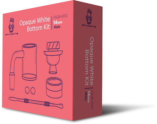 Space King Opaque White Bottom Kit - 14mm