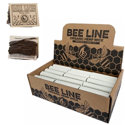 BEE LINE Thick Hempwick Carton 15ct
