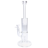 C-DH12   Clear Waterpipe with Tree Perc 14"