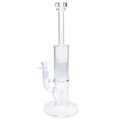 C-DH12   Clear Waterpipe with Tree Perc 14"