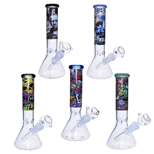 C4114  Beaker Themed Waterpipe 9.5'' (5pk)