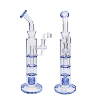 C4346   Waterpipe With Percs & Banger 15''