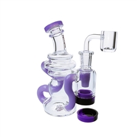 Crystal Glass  7'' Recycler With banger - Built in Reclaimer 12''