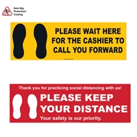 PPE Floor Sign 4"X12''