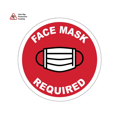 PPE Floor Sign 13''  "FACE MASK REQUIRED"