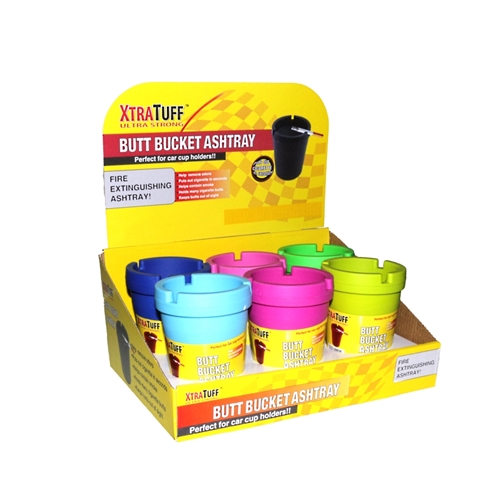 XTRATUFF Butt Bucket Car Ashtray - Neon (6ct)