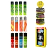 CLIPPER Lighter 3-Tier Display Orange 144ct + 12 Free  (156 Lighters)