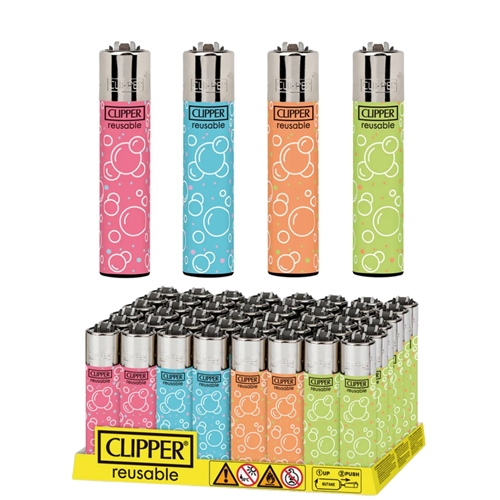 Clipper Classic Lighter Fancy Bubbles (48/Display)
