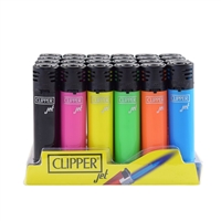 Clipper SHINY Jet Flame Lighters Display-48