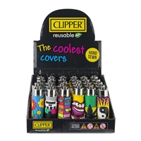 Clipper Lighters - Pop Mix Go 2 Cover Design (30/Display)