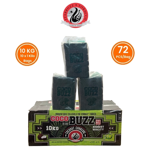 CocoBuzz 2.0 Coconut Charcoal (10kg Case) Made By SatrBuzz