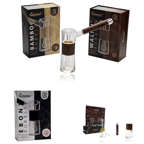 Connect Brand  - Wood / Glass Bubbler