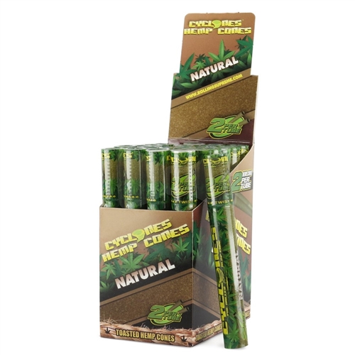 Cyclones Hemp Pre-Rolled Cones â€“ Natural