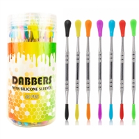 Dabbers Stainless Steel Dab Tools with Silicon Sleeves (50ct)
