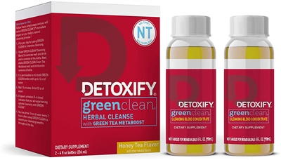Detoxify Green Clean Herbal Cleanse (2 Bottles / 4oz Each)
