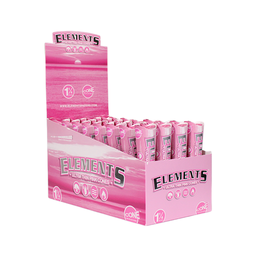 Elements Pink - Ultra Thin - Paper Cones - 6-Ct - 1 1/4 Box-32