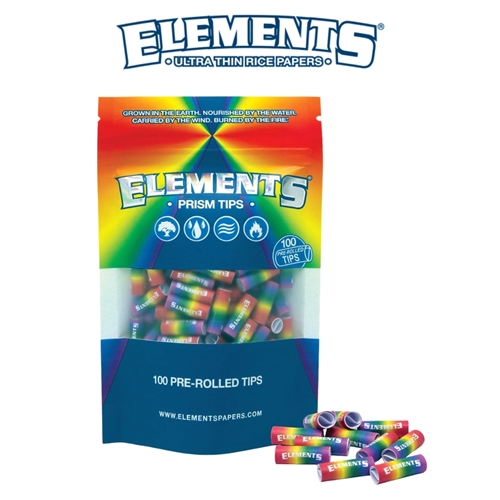 Elements Prism Pre Rolled Tips 100ct Bag
