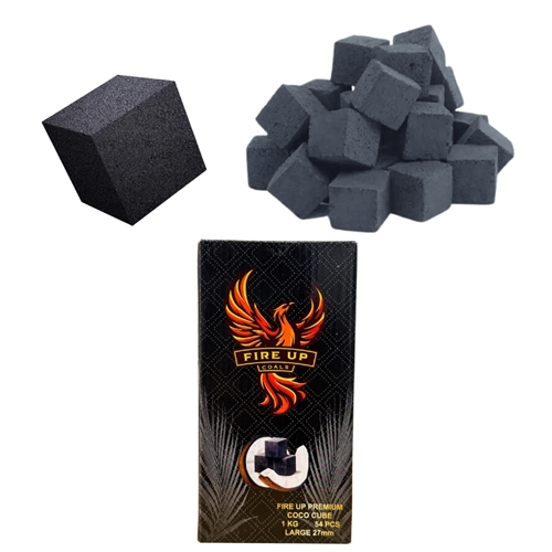 Fire Up Coconut Coals 27mm 54pcs - Medium (1 Kilo)
