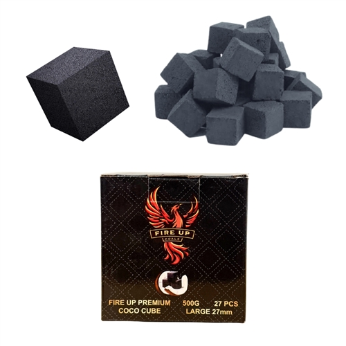Fire Up Coconut Coals 27mm 27pcs - Small (0.5 Kilo)