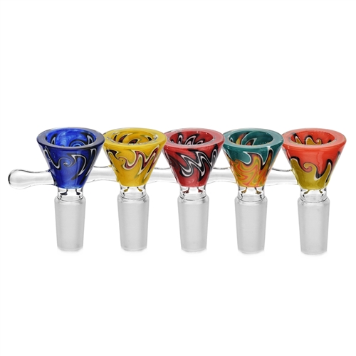 Swirled Funnel Shape Bowl 14mm