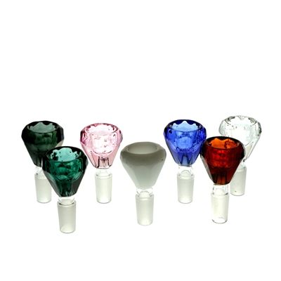 Diamond Shape Heavy  Colored Bowl - 14mm