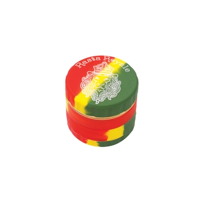 Rasta Royal Silicone + Aluminum  Grinder 4pcs  2.5''