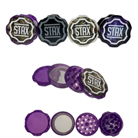 STAX 4-Piece Plastic Grinder with Magnet - 3"