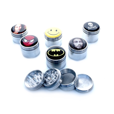 4 PIECE METAL GRINDER 42MM With Sticker