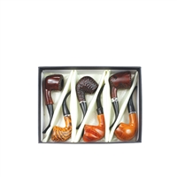 â€‹Elegant Nirvana Wood Look Pipe - 2 Tone Colors  (6ct)