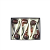 â€‹Elegant Nirvana wood look pipe - Dark Colors (6ct)