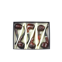 â€‹Elegant Nirvana wood look pipe - Dark Colors (6ct)