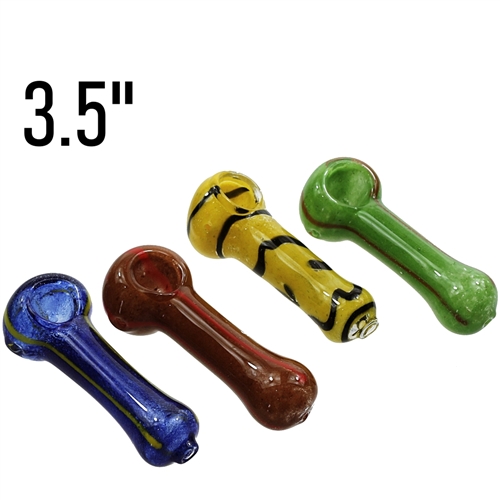 3.5'' Glass Hand Pipe  (10ct)